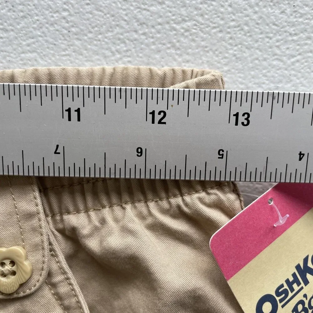 Oshkosh B'gosh Girls Size 10 Pull On Pants Elastic Waist Embroidered Logo Heart